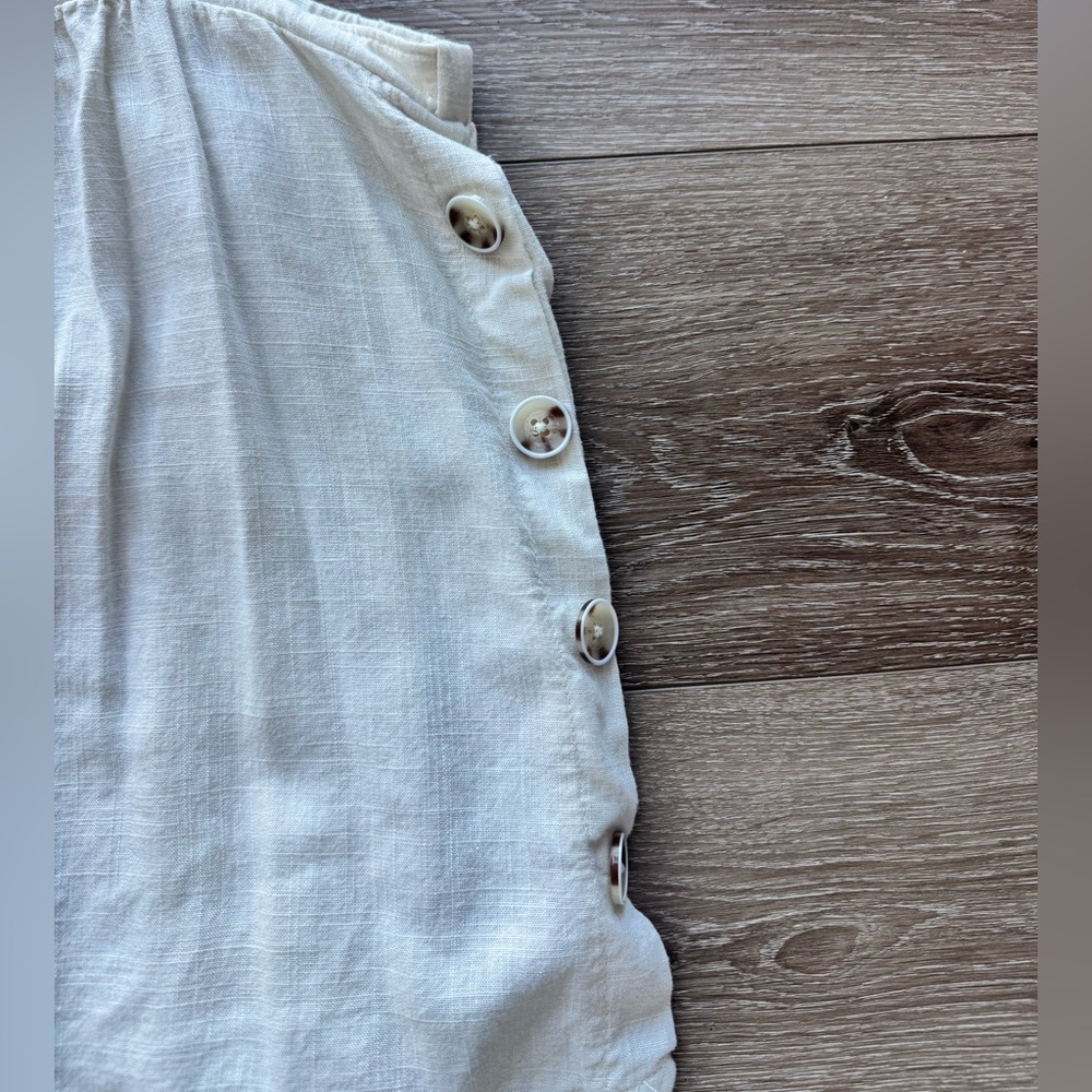 Universal Thread Cream Button-Side Spaghetti Stra… - image 2